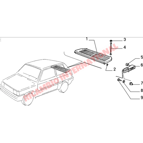 Parcel Shelf Support - Classic Fiat Panda - Accessories & Interior Parts