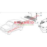 Parcel Shelf Support - Classic Fiat Panda - Accessories & Interior Parts