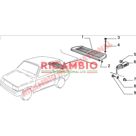 Parcel Shelf Support - Classic Fiat Panda - Accessories & Interior Parts