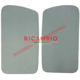 Pastel Blue Inner Door Panel Kit (455mm) - Classic Fiat 500D/G - Classic Fiat 500 Parts & Spares