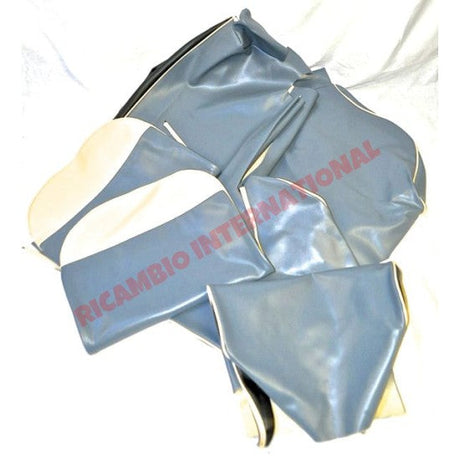 Pastel Blue Seat Covers Set - Classic Fiat 500 Giardiniera - Fiat 500 Giardiniera Seat Covers