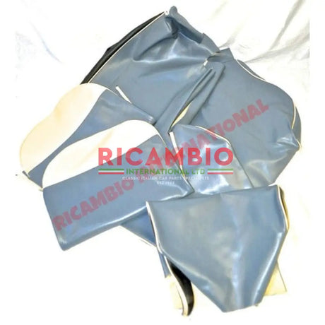 Pastel Blue Seat Covers Set - Classic Fiat 500 Giardiniera - Fiat 500 Giardiniera Seat Covers