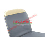 Pastel Blue Seat Covers Set - Classic Fiat 500 - Seat Covers - Padding and Seat Spring