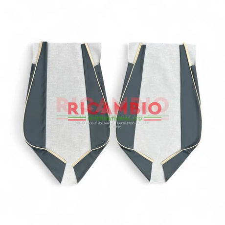 Pastel Blue Seat Covers Set - Classic Fiat 500 - Seat Covers - Padding and Seat Spring