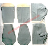 Pastel Blue Seat Covers Set - Classic Fiat 500 - Seat Covers - Padding and Seat Spring