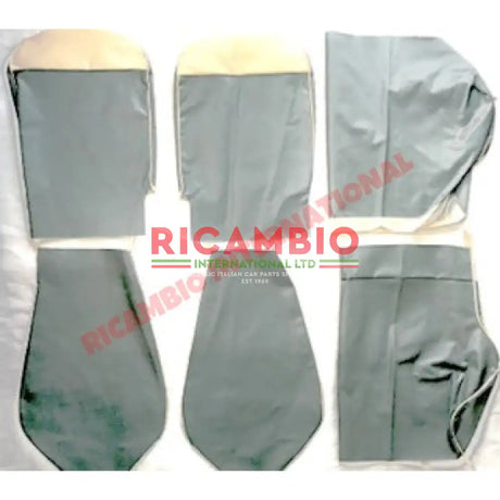 Pastel Blue Seat Covers Set - Classic Fiat 500 - Seat Covers - Padding and Seat Spring