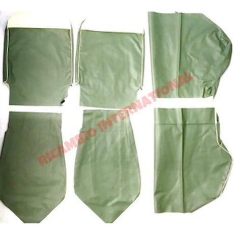 Pastel Green Seat Covers Set - Classic Fiat 500 - Seat Covers - Padding and Seat Spring