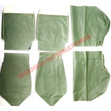 Pastel Green Seat Covers Set - Classic Fiat 500 - Seat Covers - Padding and Seat Spring
