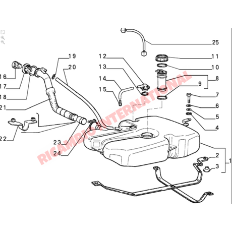 Petrol Fuel Tank Vent - Classic Fiat Panda Uno Y10 - Fuel System