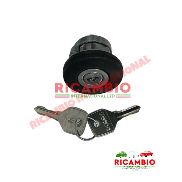 Petrol Locking Cap (Metal Keys) - Fiat 126 Bis Classic Panda Uno Cinquecento Ducato Lancia Y10 Thema - Fuel System