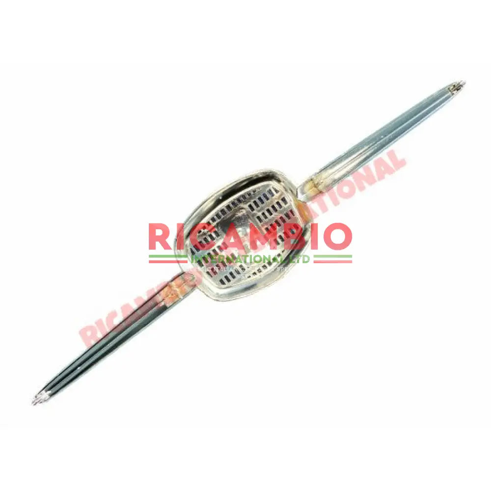 Plastic Chrome Front Badge Grille & Clips - Classic Fiat 500 - Classic Fiat 500 Parts & Spares