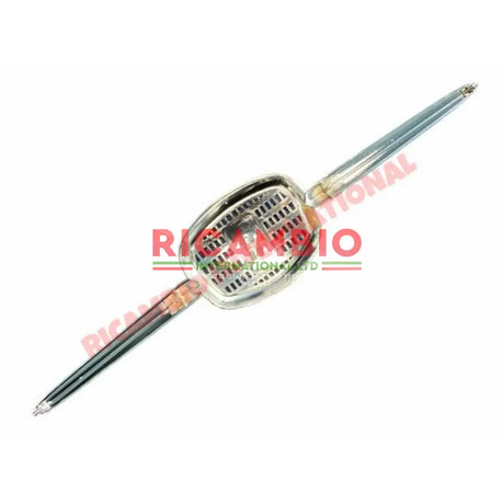 Plastic Chrome Front Badge Grille & Clips - Classic Fiat 500 - Classic Fiat 500 Parts & Spares
