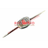 Plastic Chrome Front Badge Grille & Clips - Classic Fiat 500 - Classic Fiat 500 Parts & Spares