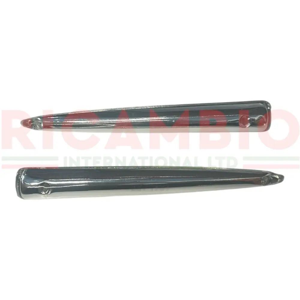 Plastic Chrome Front Badge Wings - Classic Fiat 500 - Exterior Parts and Trim