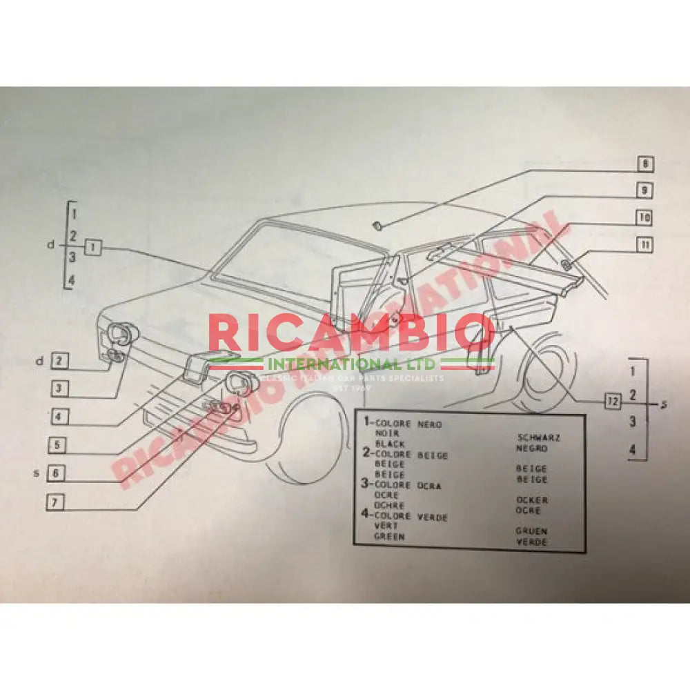 Plastic Rear Head Lamp Dust Covers - Fiat 126 - Lights - Lamps & Lenses