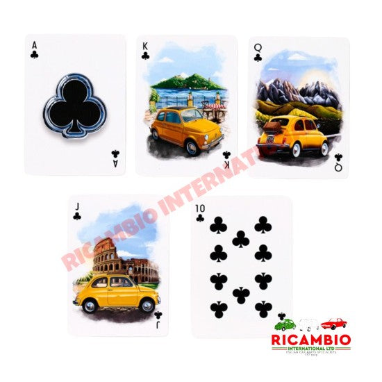 PLAYING CARDS FIAT 500 - Toys - Gifts & Novelty Items