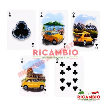 PLAYING CARDS FIAT 500 - Toys - Gifts & Novelty Items