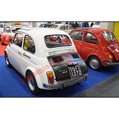 Polished Chrome ’650NP’ Metal Badge & Clips - Classic Fiat 500 Giannini - Giannini Parts