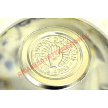 Polished Chrome Borrani Hub Cap - Classic Fiat 500 - Chrome - Aluminium & Exterior Trim Parts