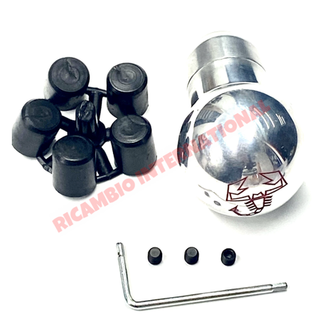 Polished Chrome Abarth Gear Knob - Classic Fiat 500,126,600,850 - Interior Trim