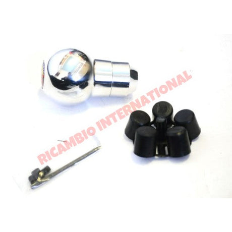 Polished Chrome Abarth Gear Knob - Classic Fiat 500,126,600,850 - Interior Trim