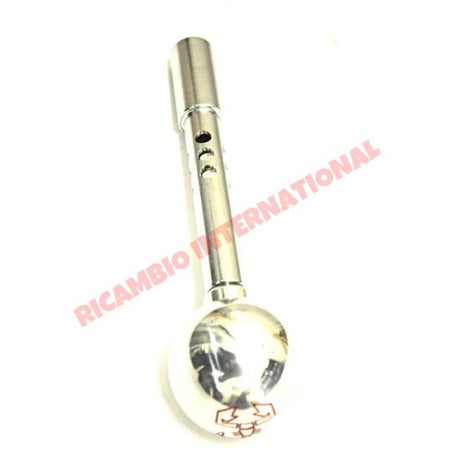 Polished Chrome Abarth Gear Knob & Gear Lever Kit - Classic Fiat 500 126 - Interior Trim