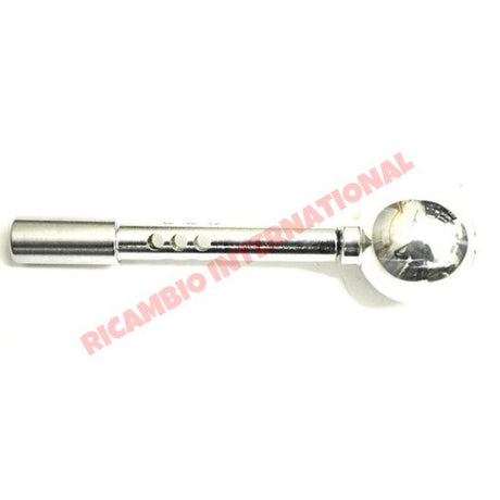 Polished Chrome Abarth Gear Knob & Gear Lever Kit - Classic Fiat 500 126 - Interior Trim