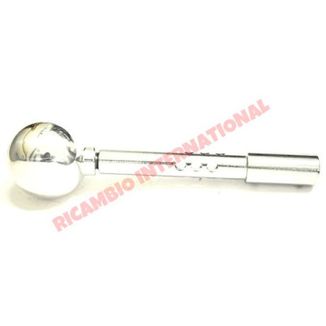 Polished Chrome Abarth Gear Knob & Gear Lever Kit - Classic Fiat 500 126 - Interior Trim
