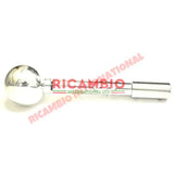 Polished Chrome Abarth Gear Knob & Gear Lever Kit - Classic Fiat 500 126 - Interior Trim