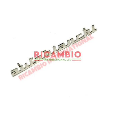 Polished Chrome Autobianchi Badge & Clips - Classic 500 - Badges & Emblems