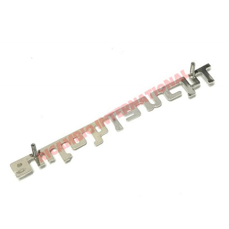 Polished Chrome Autobianchi Badge & Clips - Classic 500 - Badges & Emblems