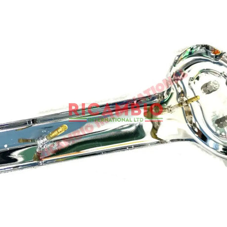 Polished Chrome Fiat Badge & Fittings - Classic Fiat 500 - Badges and Emblems