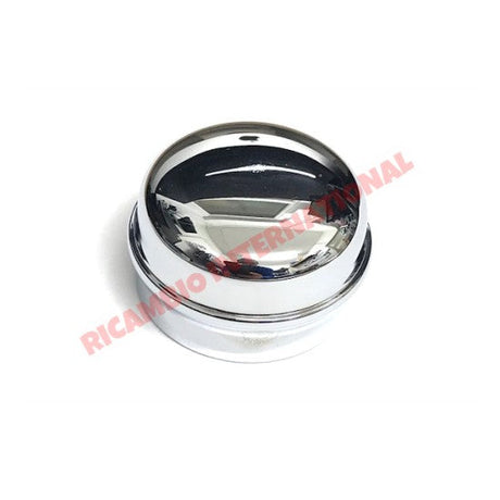Polished Chrome Front Grease Cap - Classic Fiat 500 126 - Axles - Shafts - Joints and Couplings
