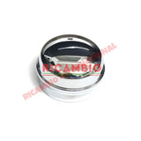Polished Chrome Front Grease Cap - Classic Fiat 500 126 - Axles - Shafts - Joints and Couplings
