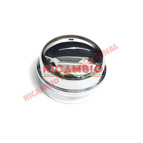 Polished Chrome Front Grease Cap - Classic Fiat 500 126 - Axles - Shafts - Joints and Couplings