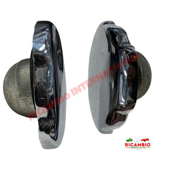 Polished Chrome Petrol Fuel Screw on Cap - Classic Fiat 500 850 X19 - Fuel System
