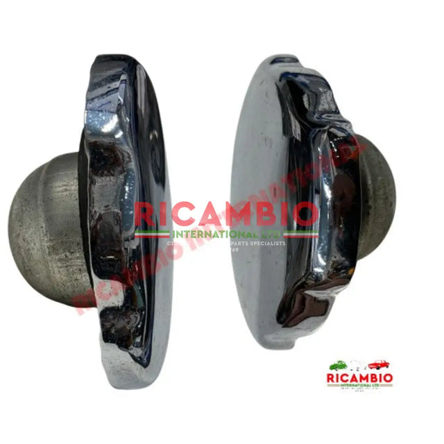 Polished Chrome Petrol Fuel Screw on Cap - Classic Fiat 500 850 X19 - Fuel System
