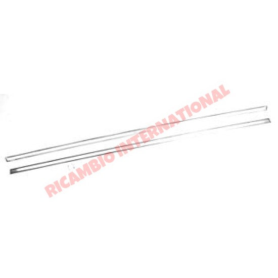 Polished Chrome Sill Moulding Trim Kit (2 piece) - Classic Fiat 500 - Chrome - Aluminium & Exterior Trim Parts