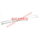 Polished Chrome Sill Moulding Trim Kit (2 piece) - Classic Fiat 500 - Chrome - Aluminium & Exterior Trim Parts