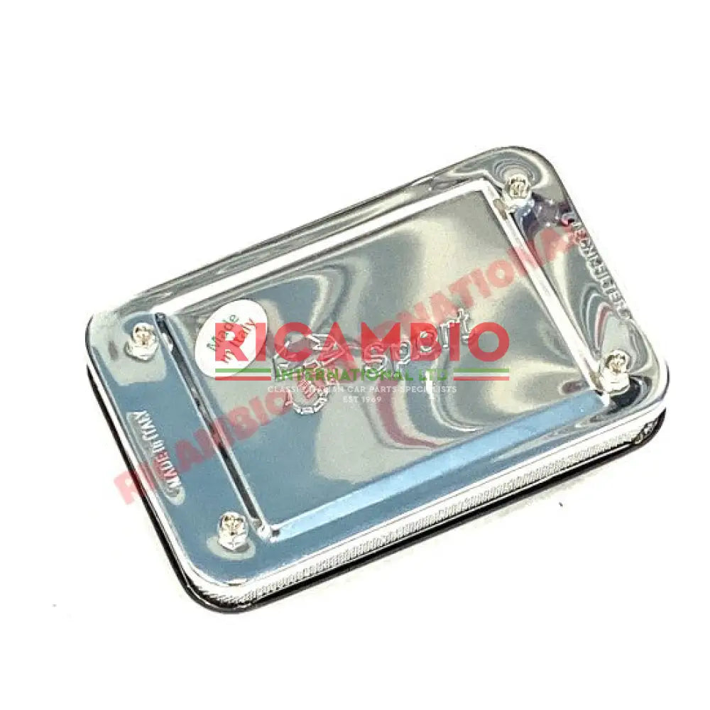 Polished Chrome Top Carburettor Filter (WEBER 30DGF) - Classic Fiat 500 126 - Fuel System