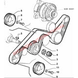 Power Steering Pulley - Alfa Romeo 164