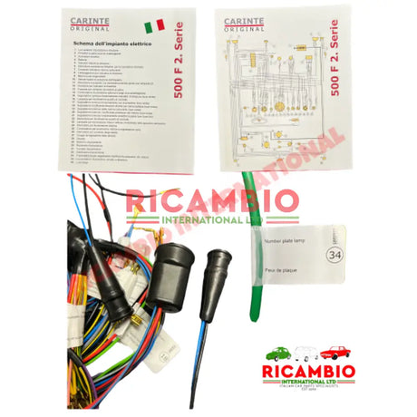 PREMIUM ’ORIGINAL’ Wiring Loom - Classic Fiat 500 F Series 1 all models (from 1965 to 68) - Electrical