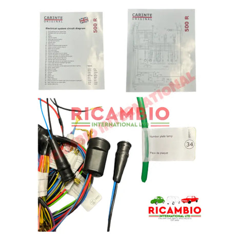 PREMIUM ’ORIGINAL’ Wiring Loom - Classic Fiat 500 R all models (up to 1975) - Electrical