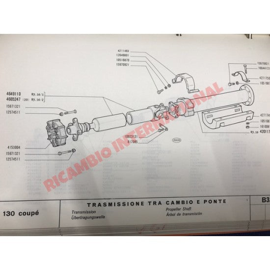 Prop Shaft Coupling Donut - Fiat 130 Dino Alfa Romeo Montreal - Axles - Shaft - Joints and Couplings