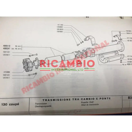 Prop Shaft Coupling Donut - Fiat 130 Dino Alfa Romeo Montreal - Axles - Shaft - Joints and Couplings
