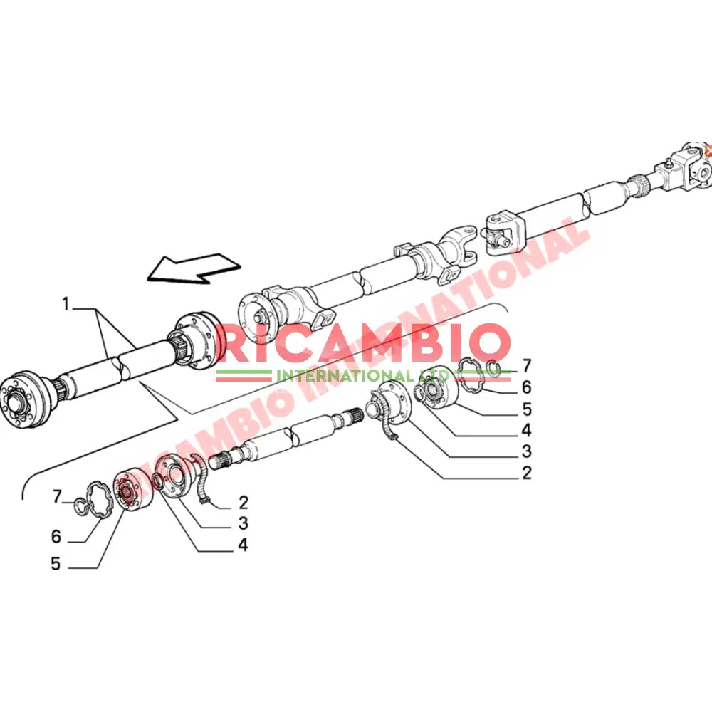 Inner CV Joint Kit - Fiat Strada/Ritmo,Croma,Regata,X19,Tipo,Tempra Lancia Beta Dedra,Trevi,Fulvia - Axles - Shafts