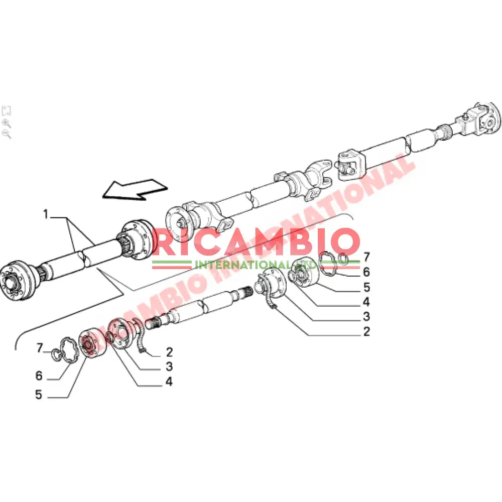 Prop Shaft Rubber Boot - Classic Fiat Panda Lancia Delta Integrale Alfa Romeo 164 - Axles - Shafts and Joints