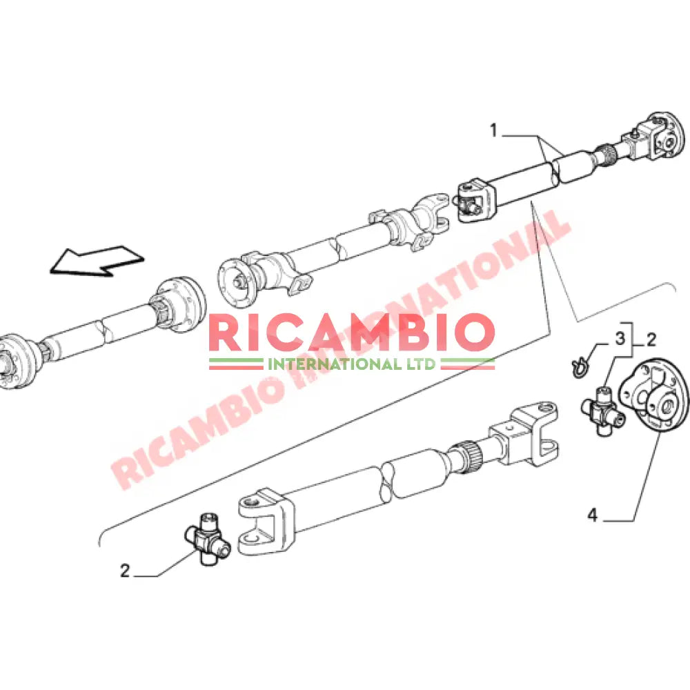 Prop Shaft UJ Bearing - Classic Fiat Panda 4x4 - Axles - Shafts and Joints