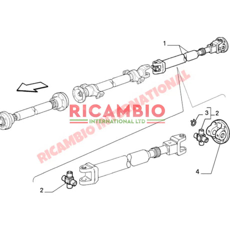 Prop Shaft UJ Bearing - Classic Fiat Panda 4x4 - Axles - Shafts and Joints
