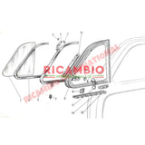 Quarter Light Catch Striker Plate - Classic Fiat 500 - Classic Fiat 500 Parts & Spares